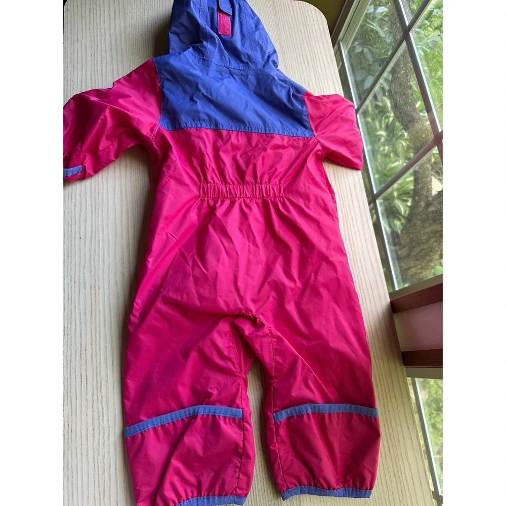 Columbia Interchange Baby Snowsuit‎ Pink Purple Hooded Bunting 3-6 Months